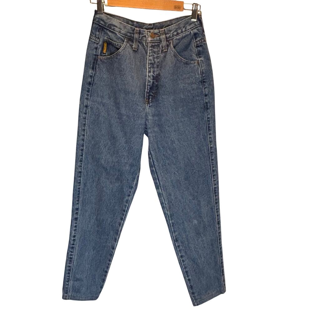 Vintage Armani Medium Wash Tapered Leg Jeans - size 10